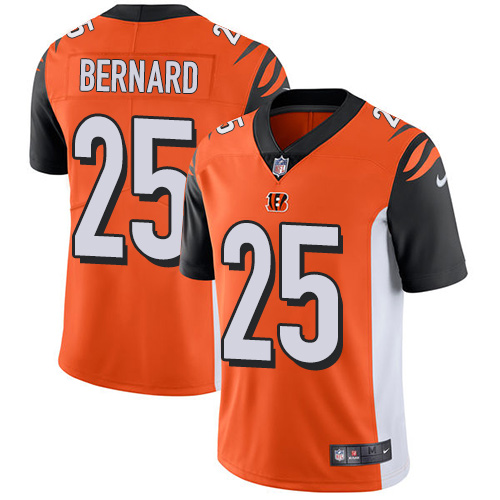 2019 men Cincinnati Bengals #25 Bernard orange Nike Vapor Untouchable Limited NFL Jersey->cincinnati bengals->NFL Jersey
